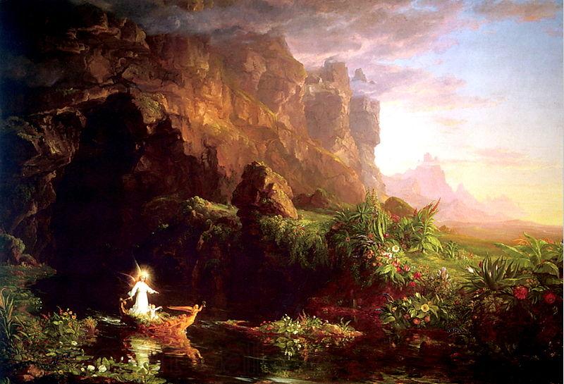 Thomas Cole The Voyage of Life Childhood Germany oil painting art